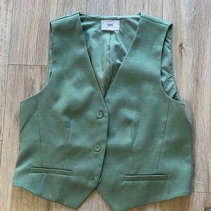 Green Button-Up Vest
